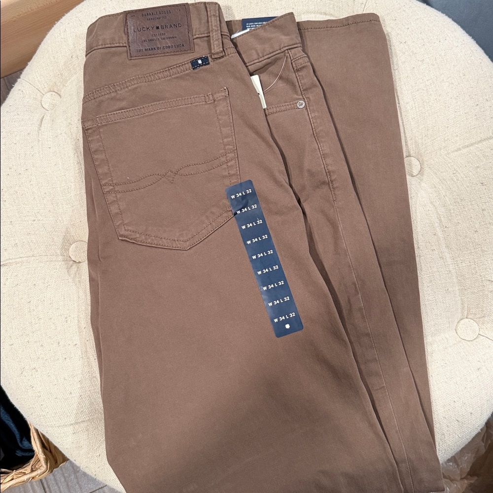 Lucky Brand Tan Brown Denim Pants Jeans